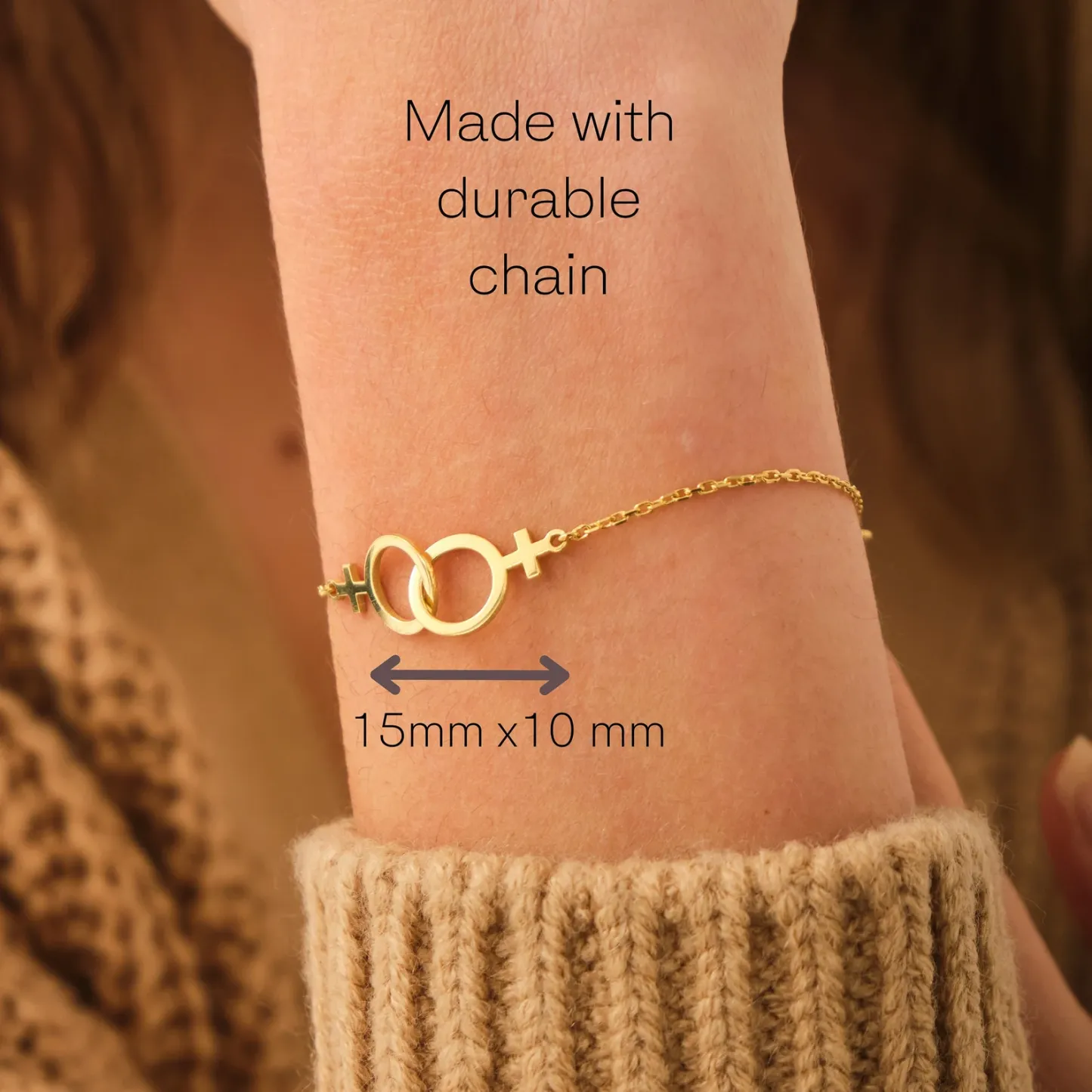 Double Venus Lesbian Pride Bracelet