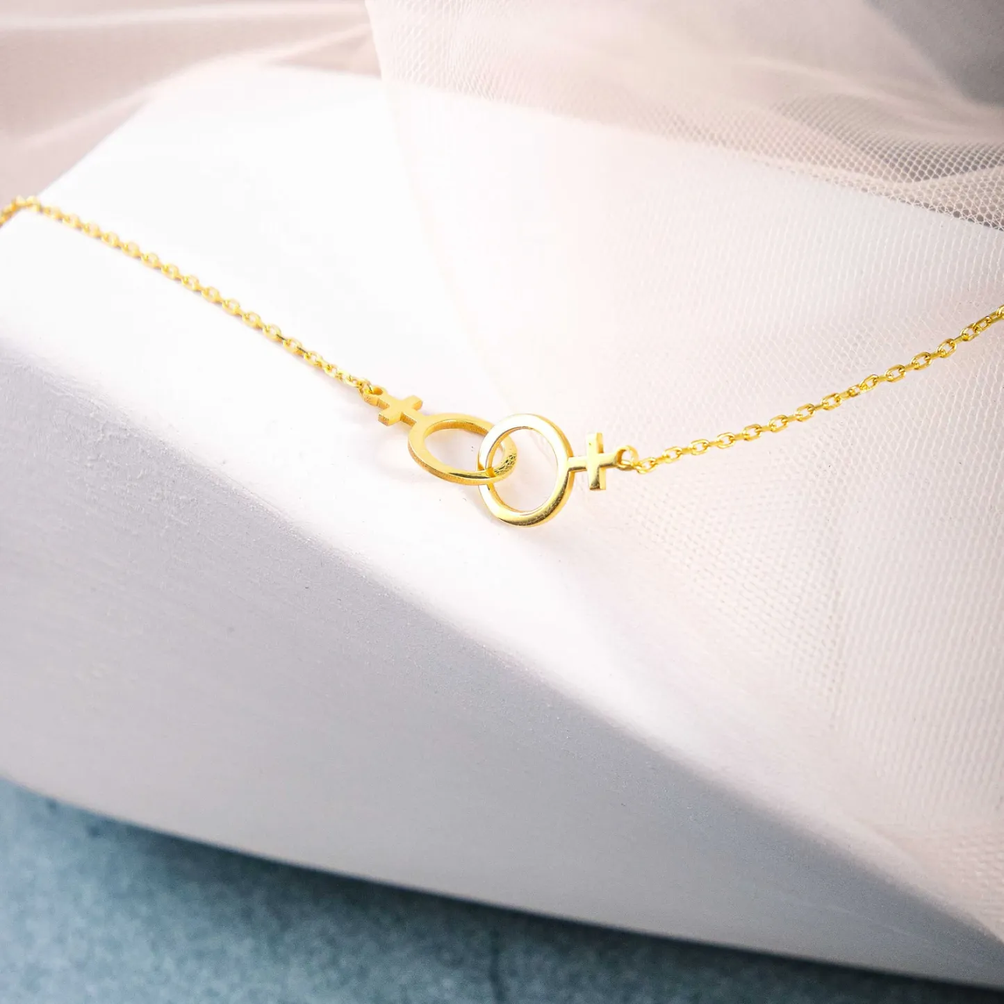 Double Venus Lesbian Pride Bracelet