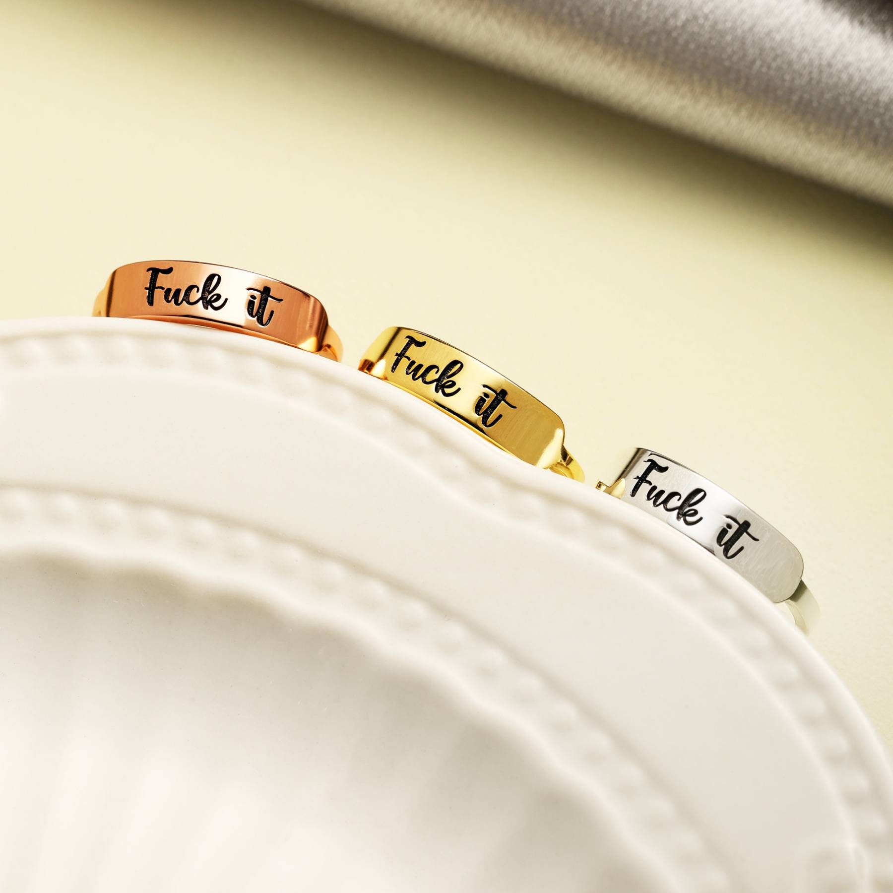 Fuck It Dainty Bar Ring