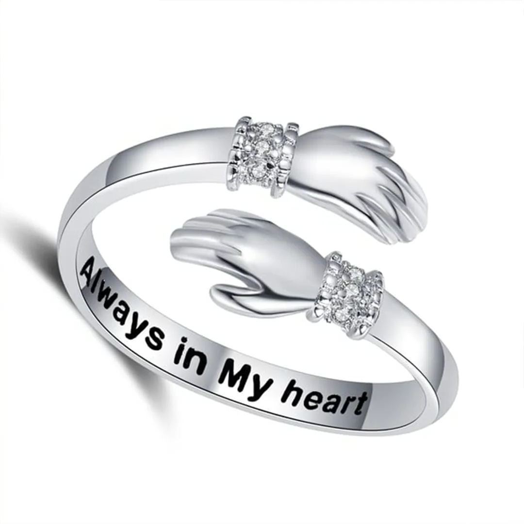 For Granddaughter - I Squeezed This Hug Ring Really Tight And Filled It With My Love And Light Hug Ring