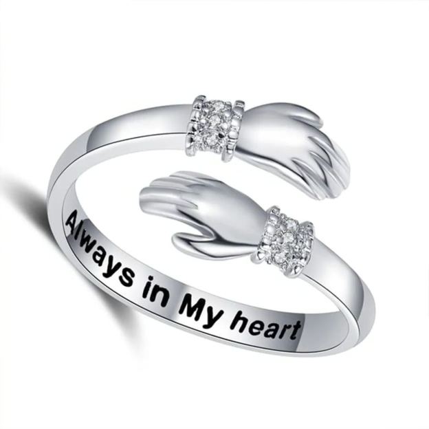 For Granddaughter - I Squeezed This Hug Ring Really Tight And Filled It With My Love And Light Hug Ring