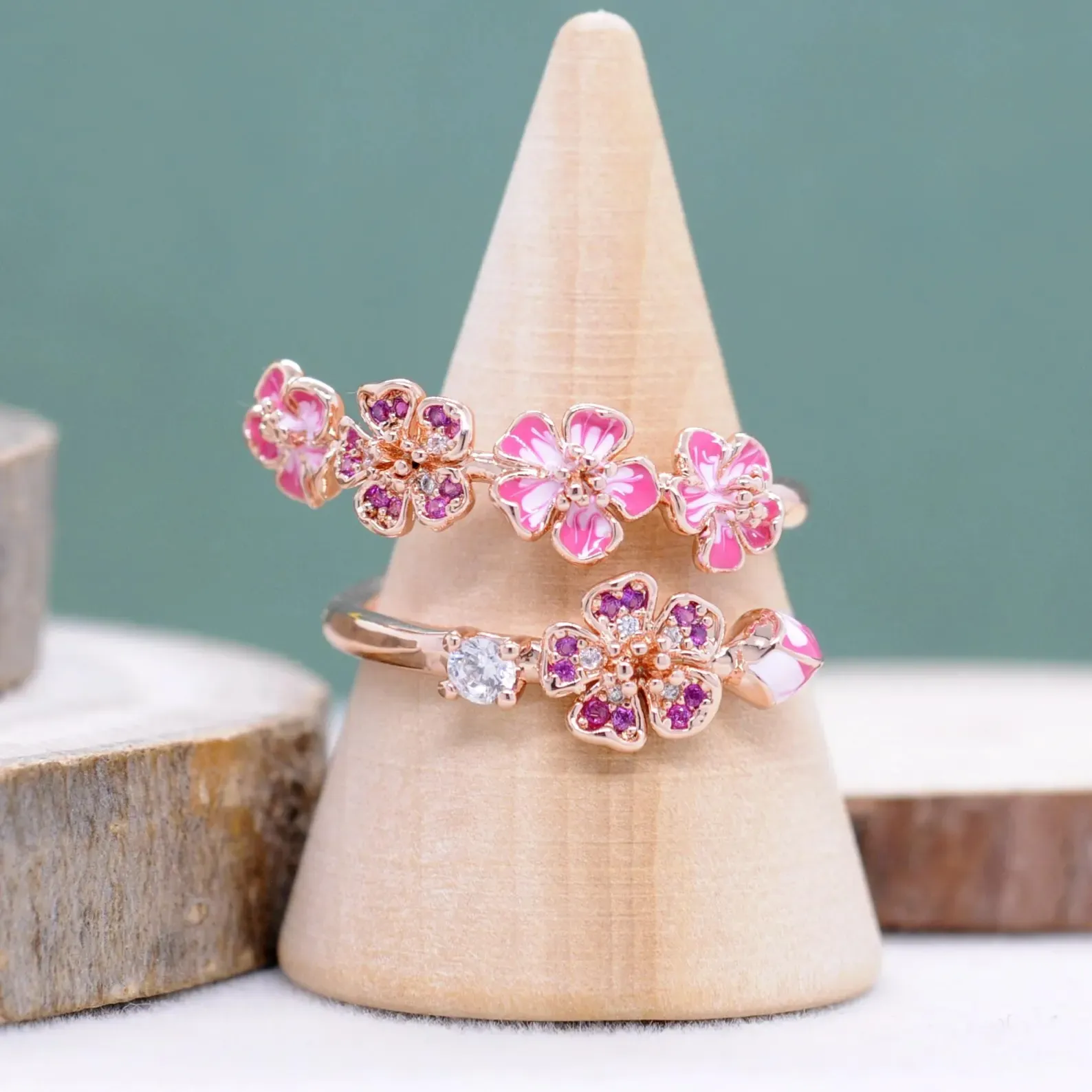 Peach Blossom Ring