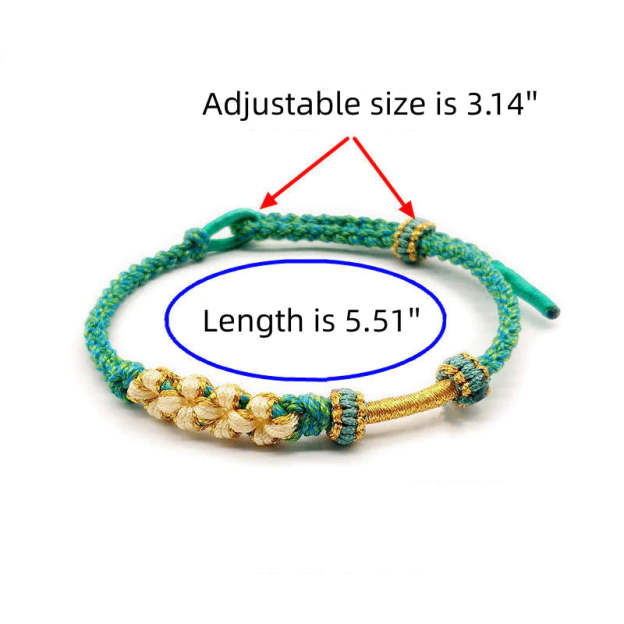 For Granddaughter - Grandmother/Grandpa And Granddaughter A Link That Can Never Be Undone Peach Blossom Knot Bracelet