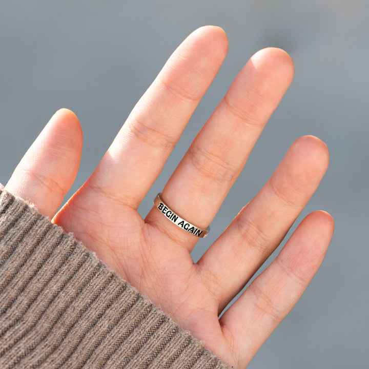 S925 Begin Again Lotus Ring
