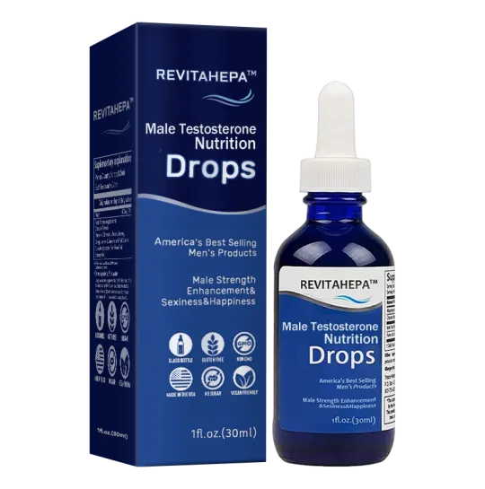 REVITAHEPA™ Male testosterone nutrition drops（⏰Free shipping on 5 bottles to your home💖）