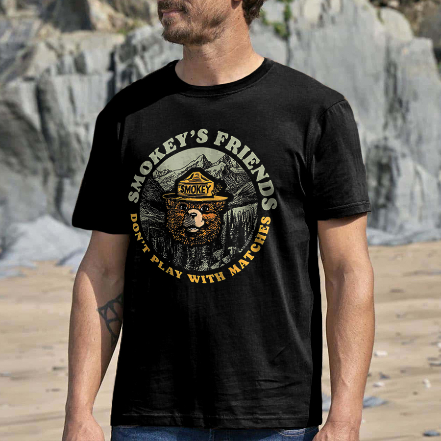 Smokey's Friends Dont't Play With Matches T-shirt