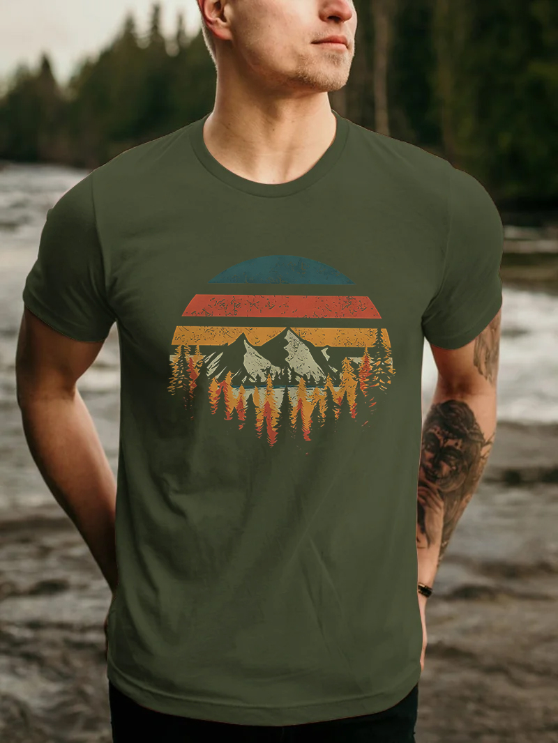 Through The Woods Printed Men's T-shirt