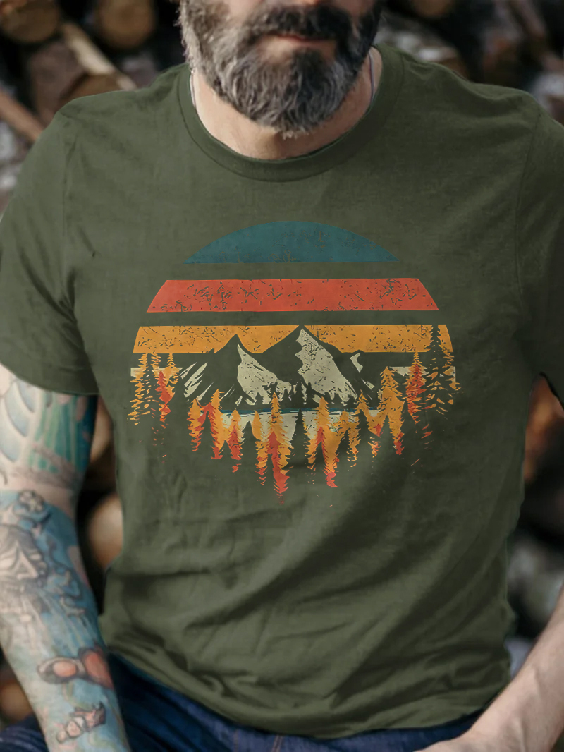 Through The Woods Printed Men's T-shirt