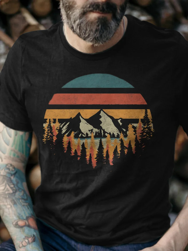 Through The Woods Printed Men's T-shirt