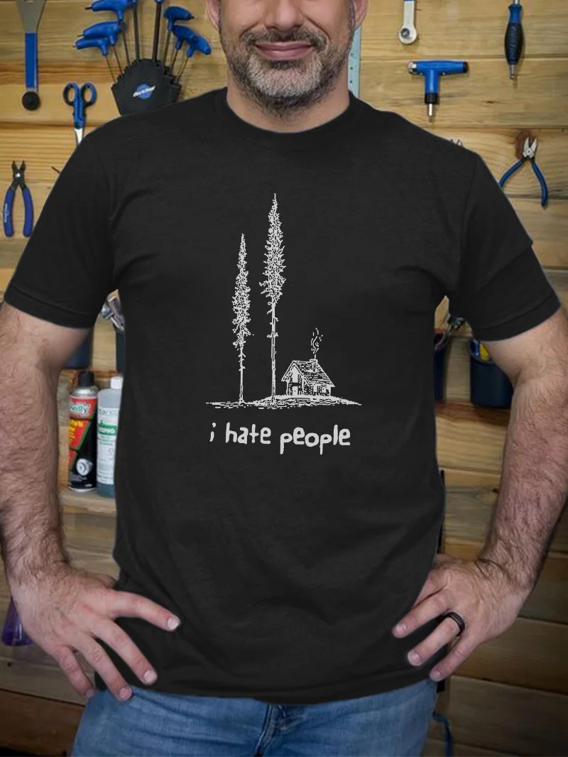 I Hate People Printed Men's T-shirt