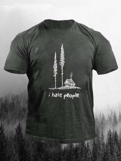 I Hate People Printed Men's T-shirt