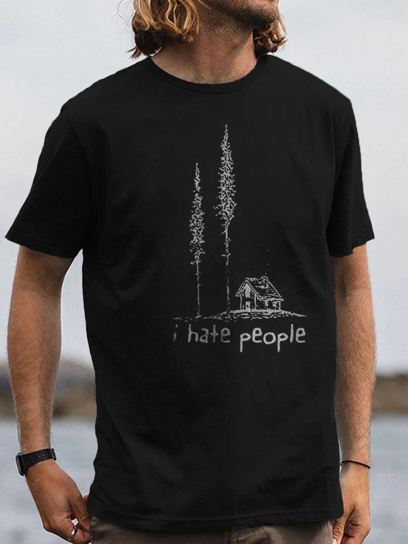 I Hate People Printed Men's T-shirt
