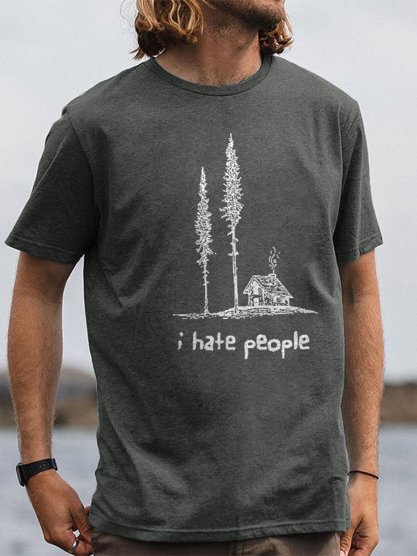 I Hate People Printed Men's T-shirt
