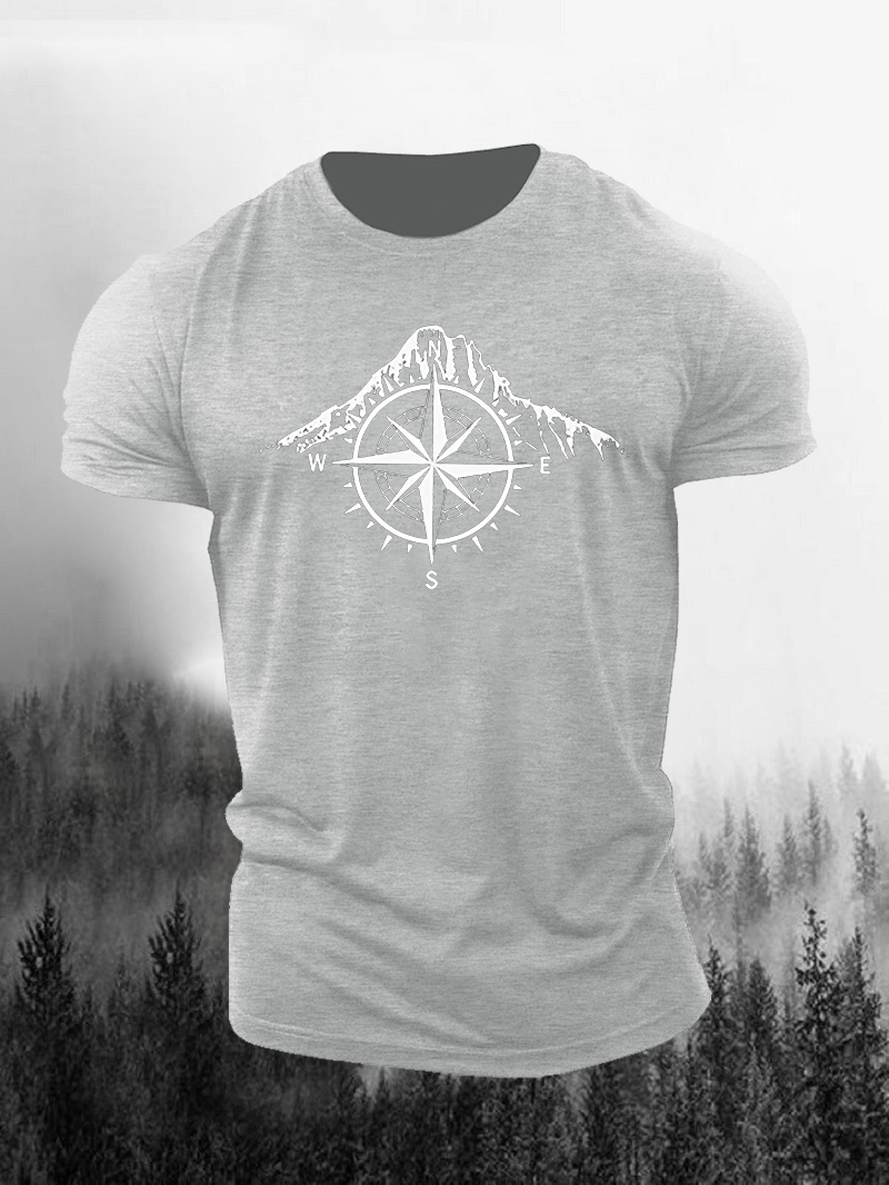Mountain Compass Printed Men's T-shirt