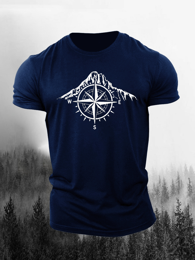Mountain Compass Printed Men's T-shirt