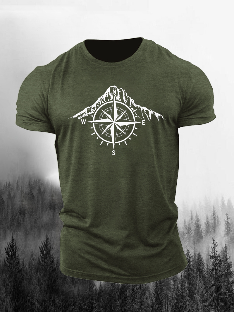 Mountain Compass Printed Men's T-shirt