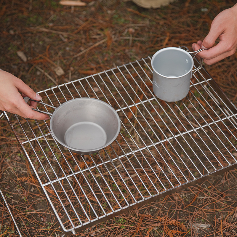 Outdoor Portable Collapsible Handle Picnic Camping Mug Coffee Cups