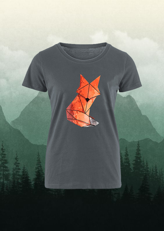 Abstract Fox Printed Women's T-shirt