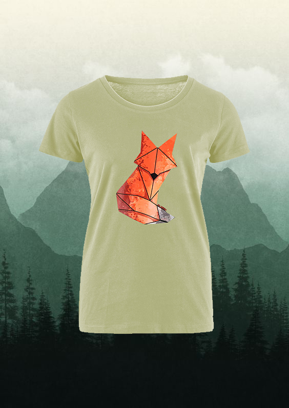 Abstract Fox Printed Women's T-shirt