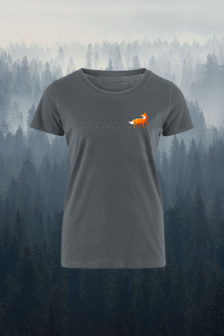 Fox Track Printed Women's T-shirt