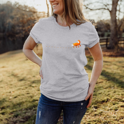 Fox Track Printed Women's T-shirt