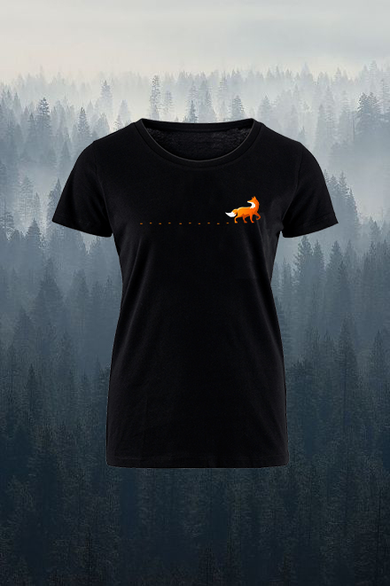 Fox Track Printed Women's T-shirt