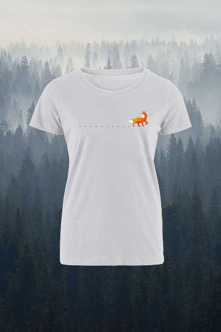 Fox Track Printed Women's T-shirt
