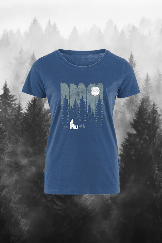Nature Forest Printed Women's T-shirt