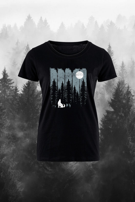 Nature Forest Printed Women's T-shirt