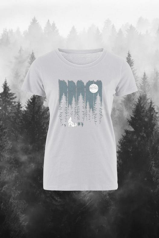 Nature Forest Printed Women's T-shirt