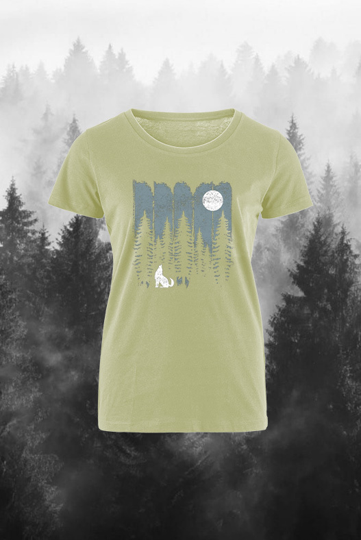 Nature Forest Printed Women's T-shirt