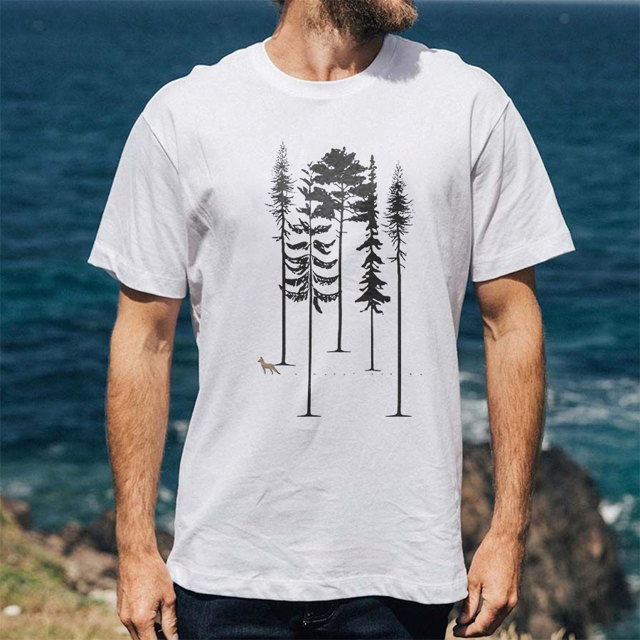 Pine Tree Printed Men's T-shirt