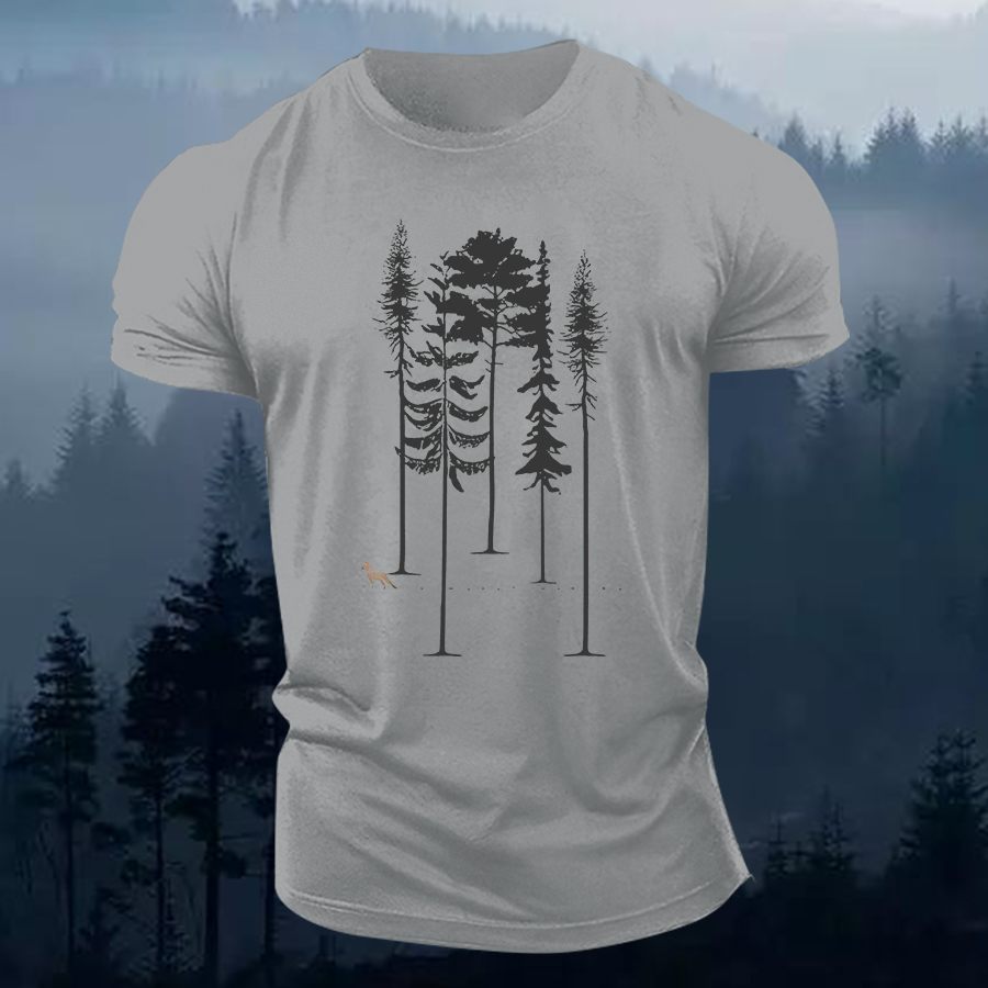 Pine Tree Printed Men's T-shirt