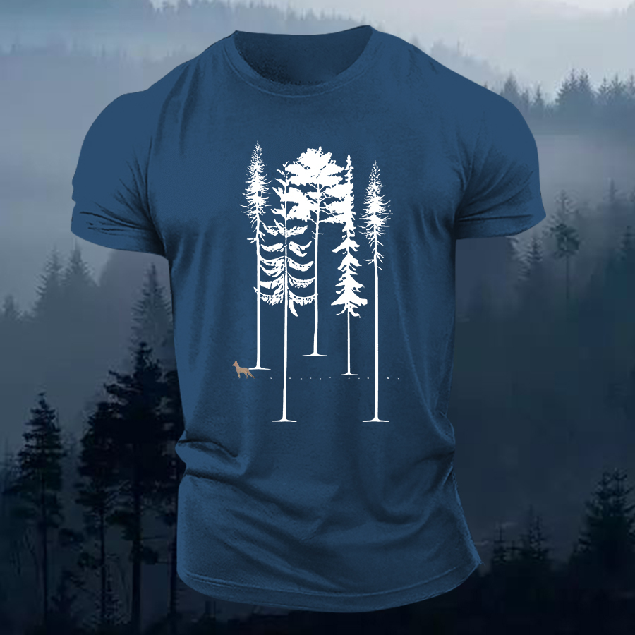 Pine Tree Printed Men's T-shirt