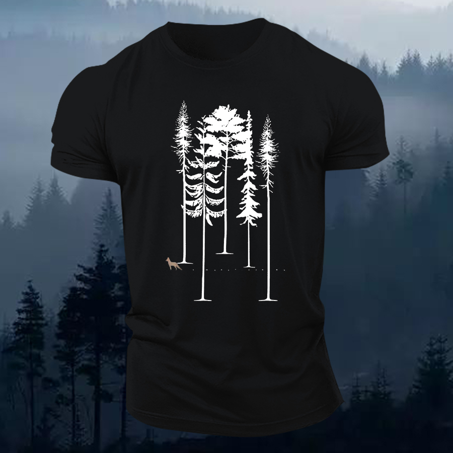 Pine Tree Printed Men's T-shirt