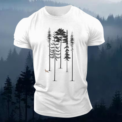 Pine Tree Printed Men's T-shirt