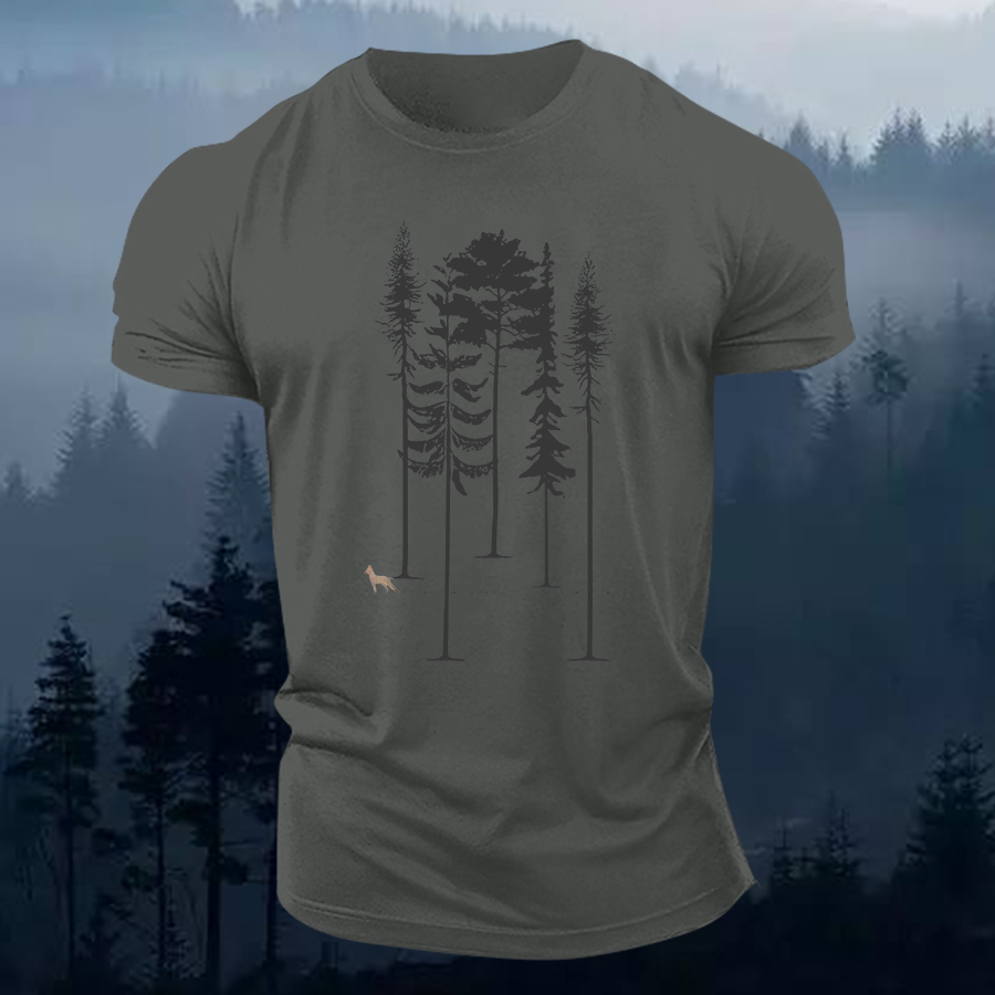 Pine Tree Printed Men's T-shirt