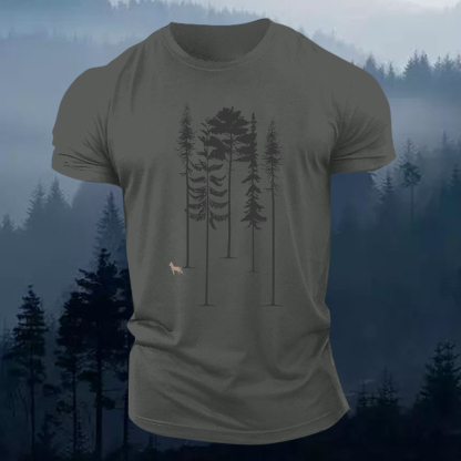 Pine Tree Printed Men's T-shirt