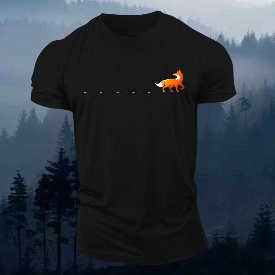 Fox Track Printed Men's T-shirt