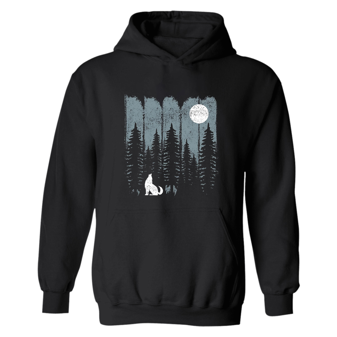 Forest Wolf Printed Women's Hoodie-Forestso