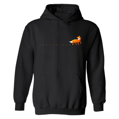 Fox Track Printed Women's Hoodie-Forestso