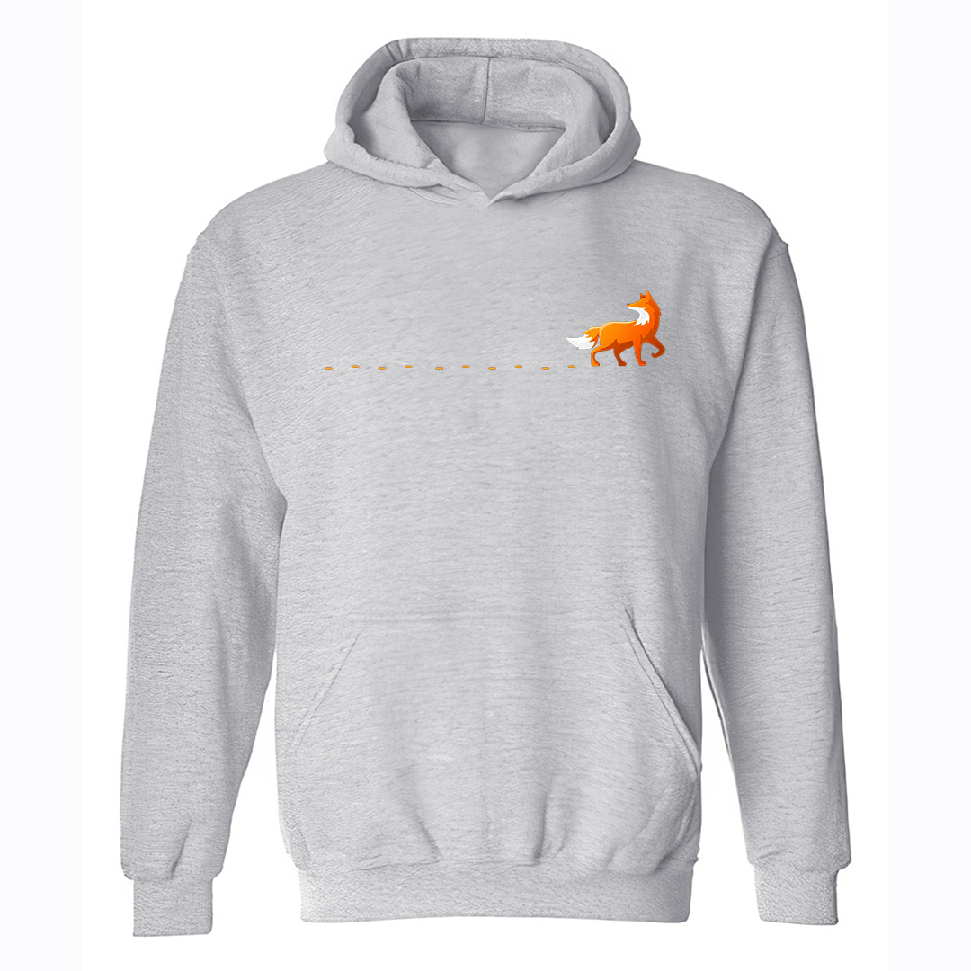 Fox Track Printed Women's Hoodie-Forestso