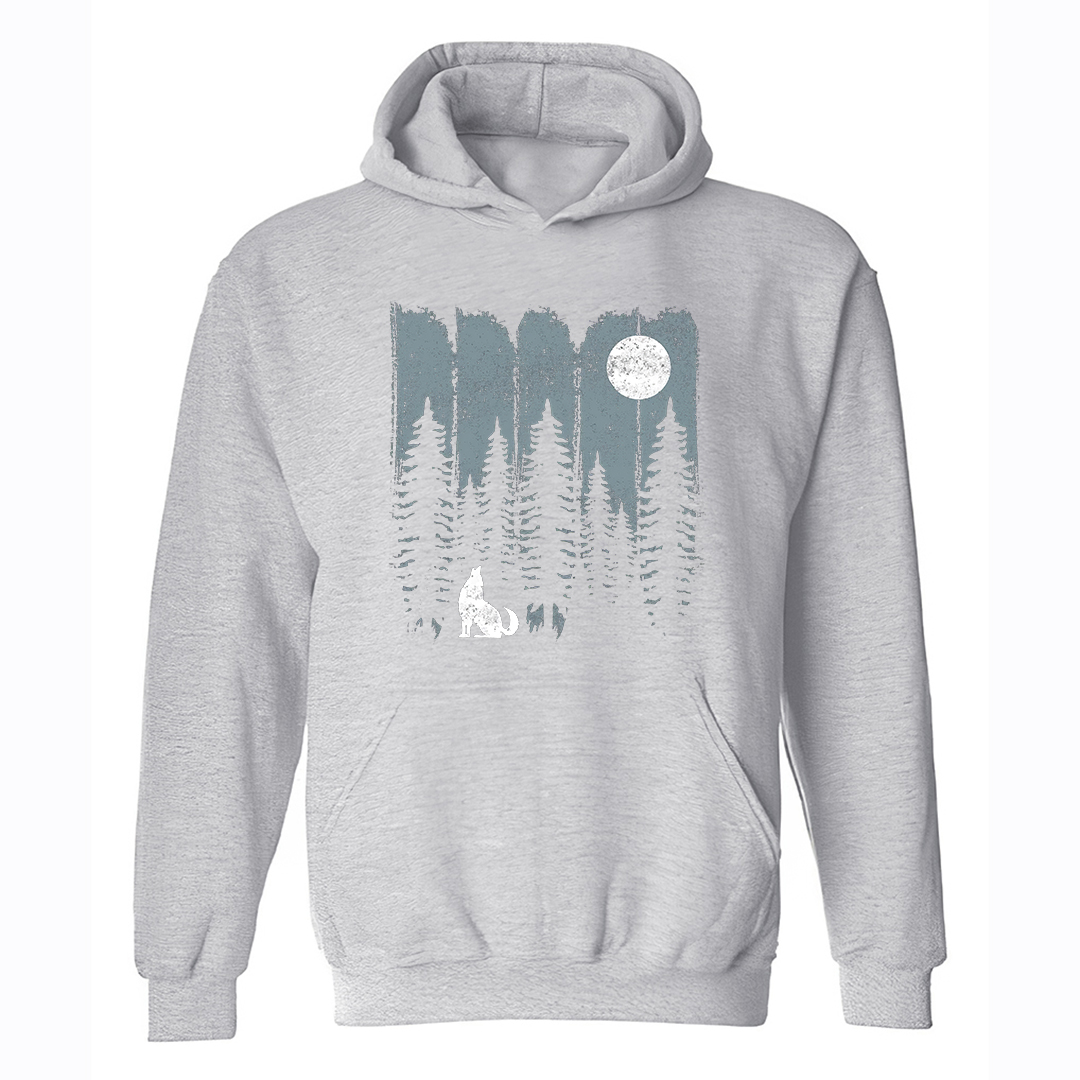 Forest Fox Printed Men's Hoodie-Forestso