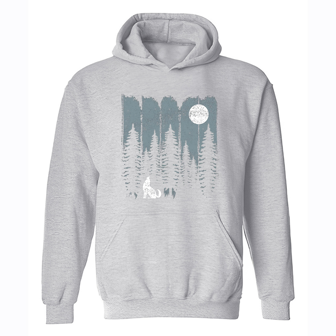 Forest Fox Printed Men's Hoodie-Forestso