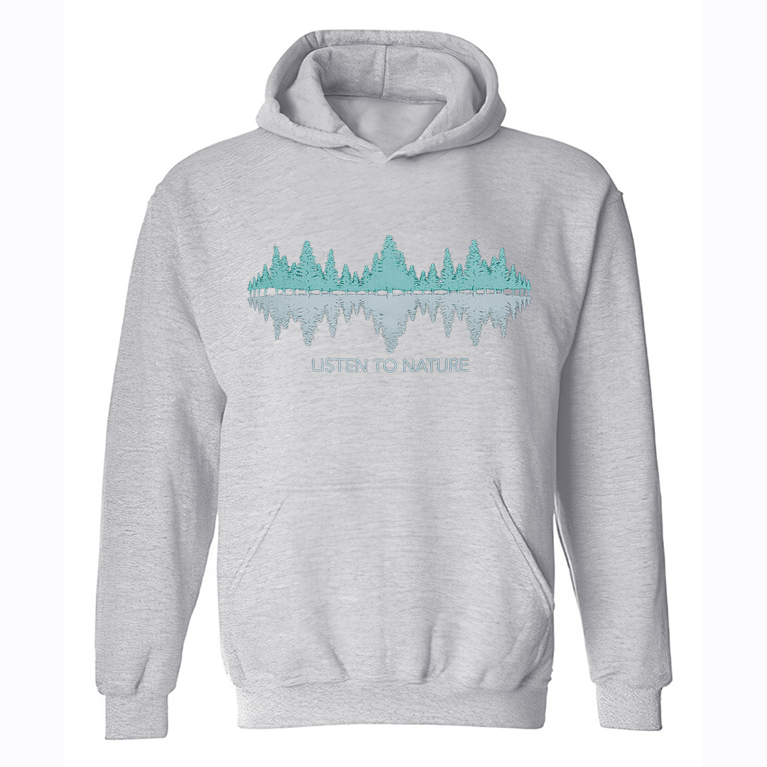 Listen To Nature Printed Men's Hoodie-Forestso