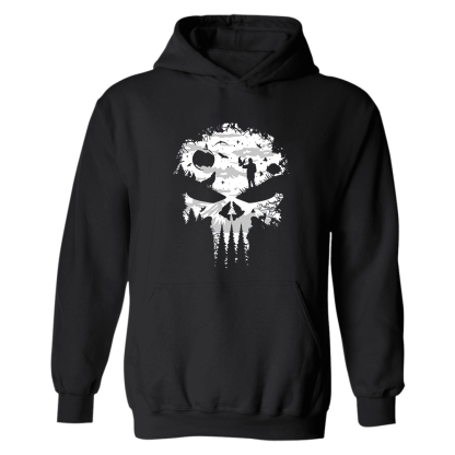 Mountain Adventure Printed Men's Hoodie-Forestso