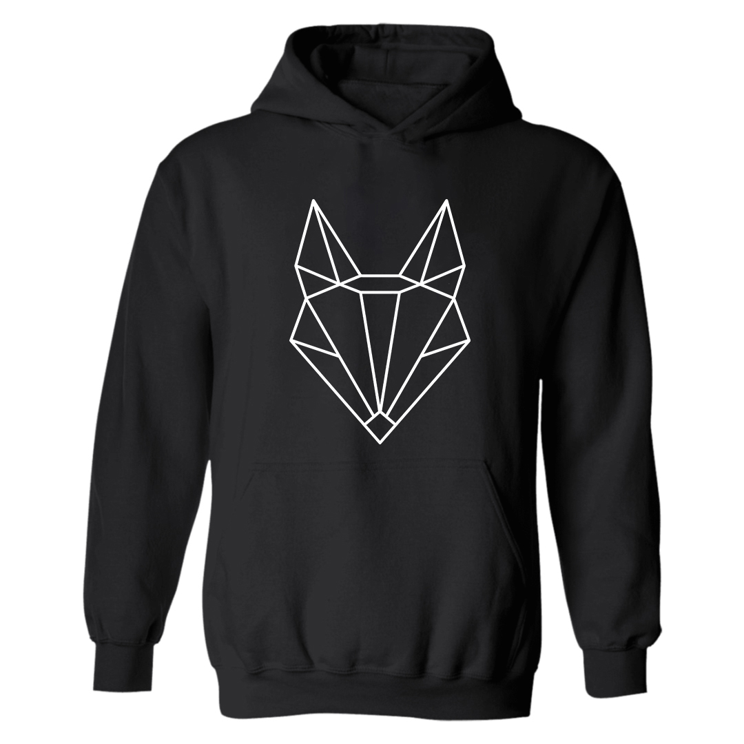 Geometric Fox Printed Men's Hoodie