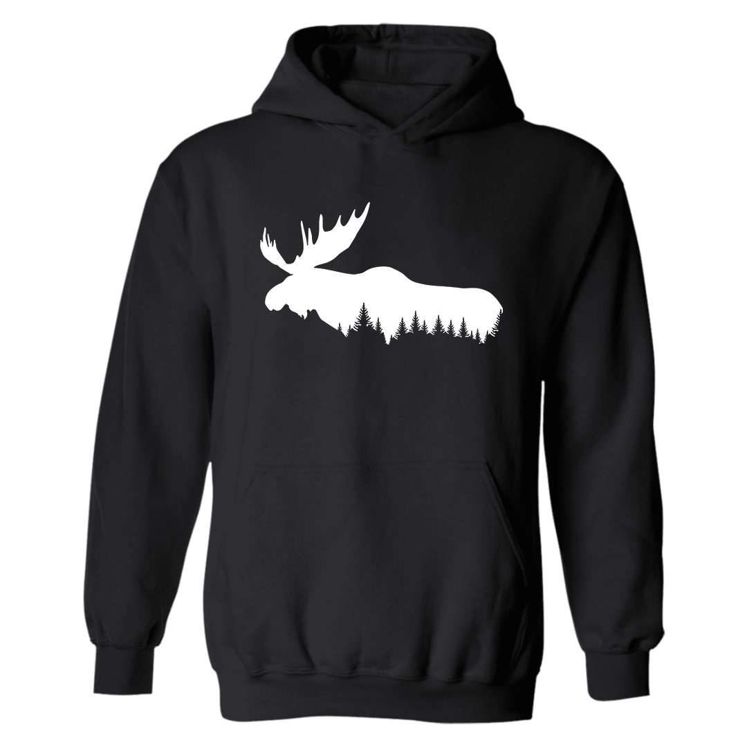 Forest Reindeer Printed Men's Hoodie