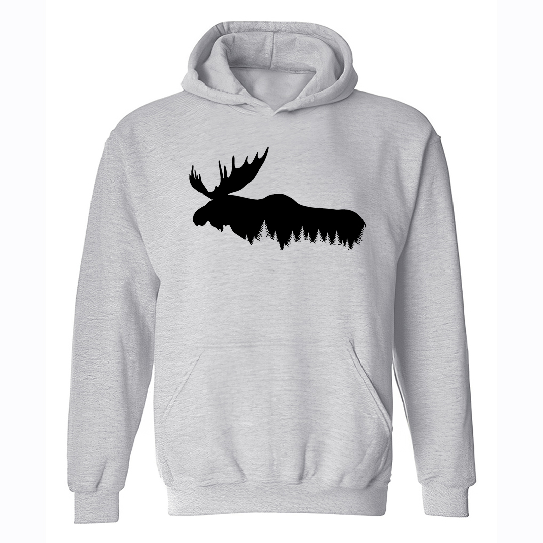 Forest Reindeer Printed Men's Hoodie