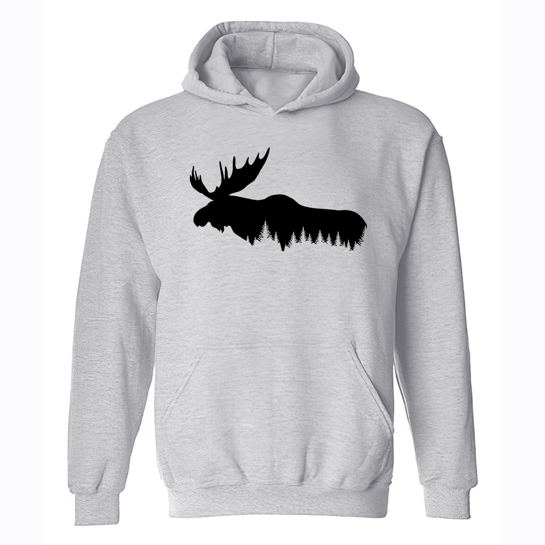 Forest Reindeer Printed Men's Hoodie